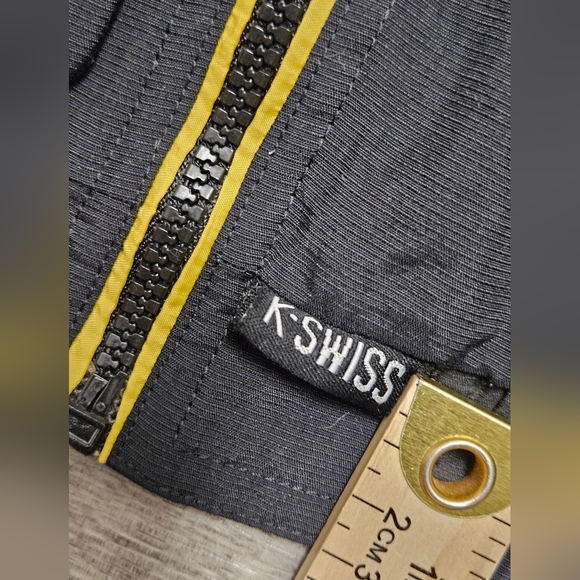 Vintage 90s Y2K K-Swiss Red Black Windbreaker Jacket Mens Size Large - Picture 3 of 11